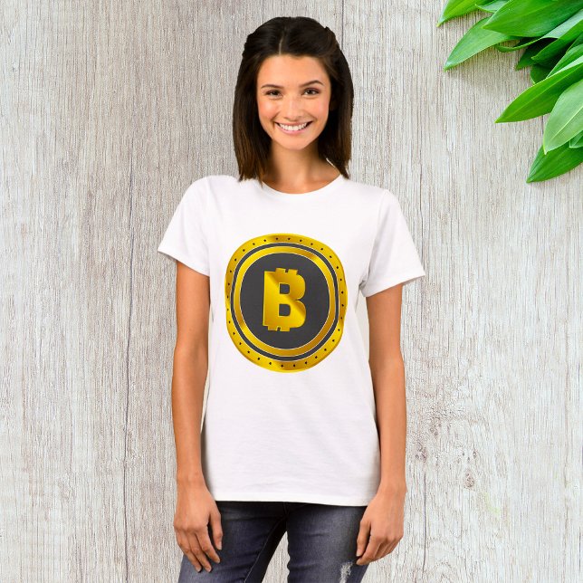 Camiseta Símbolo de Bitcoin de oro Moneda digital (Subido por el creador)