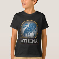 Símbolo De Búho De Atenas De La Diosa Griega De La