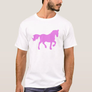 Camiseta Símbolo de Caballo Rosa del Zodiaco Chino - Signo