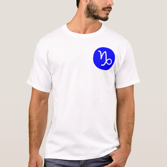 Camiseta Símbolo de Capricornio - Bolsillo (Anverso)