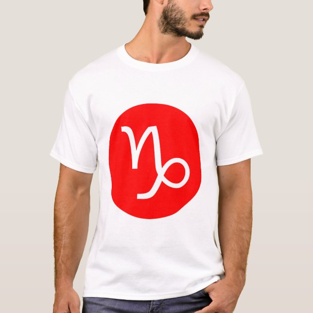 Camiseta Símbolo de Capricornio - Personalizado (Anverso)
