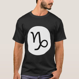Camiseta Símbolo de capricornio - Tee oscuro