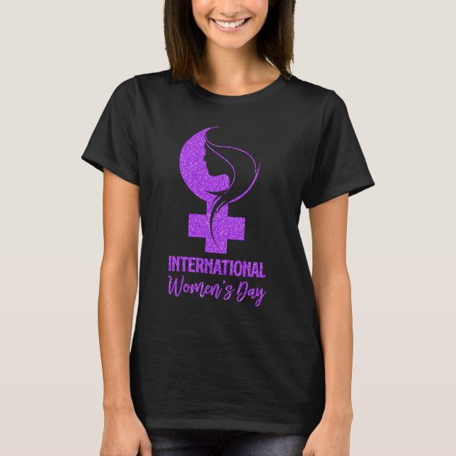 Camiseta Símbolo de chica Día Internacional de la Mujer 8 d (Anverso)