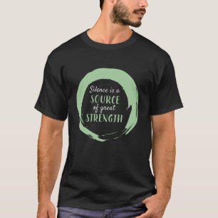 Camiseta Símbolo de círculo zen regalo de fuerza de silen
