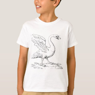 Camiseta Símbolo de cisne de amor y fidelidad Arte refinado
