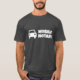 Camiseta Símbolo de coche público de notario móvil