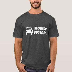 Camiseta Símbolo de coche público de notario móvil