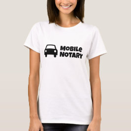 Camiseta Símbolo de coche público de notario móvil