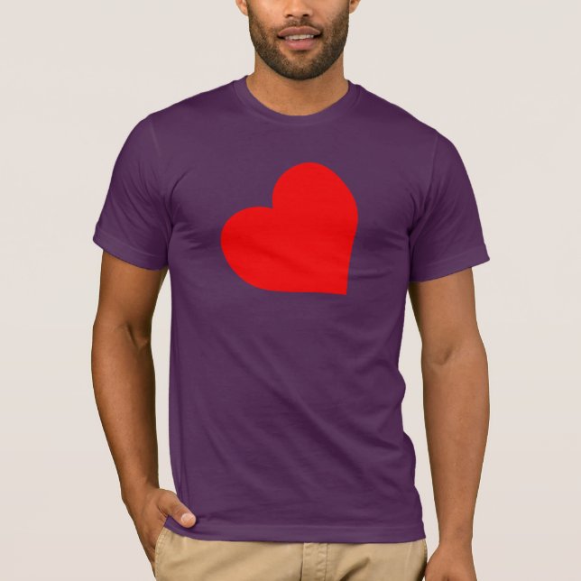 CAMISETA SÍMBOLO DE CORAZÓN DE CUERO (Anverso)