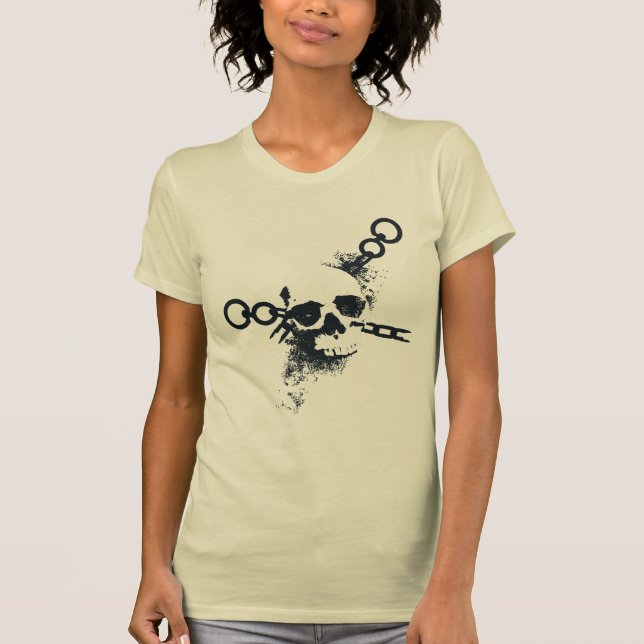 Camiseta Símbolo de cráneo de Necromancer (Anverso)