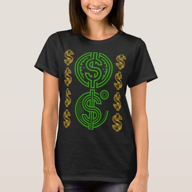 Camiseta Símbolo de dólar - Dinero Dinero (Anverso)