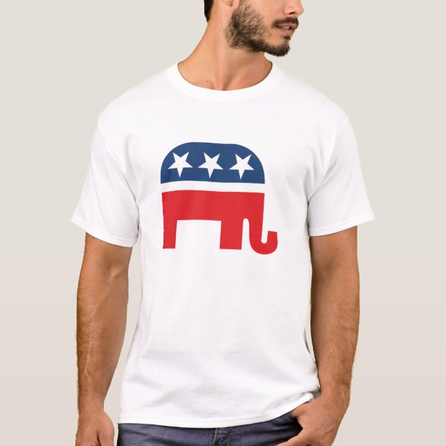 Camiseta Símbolo de elefante republicano (Anverso)