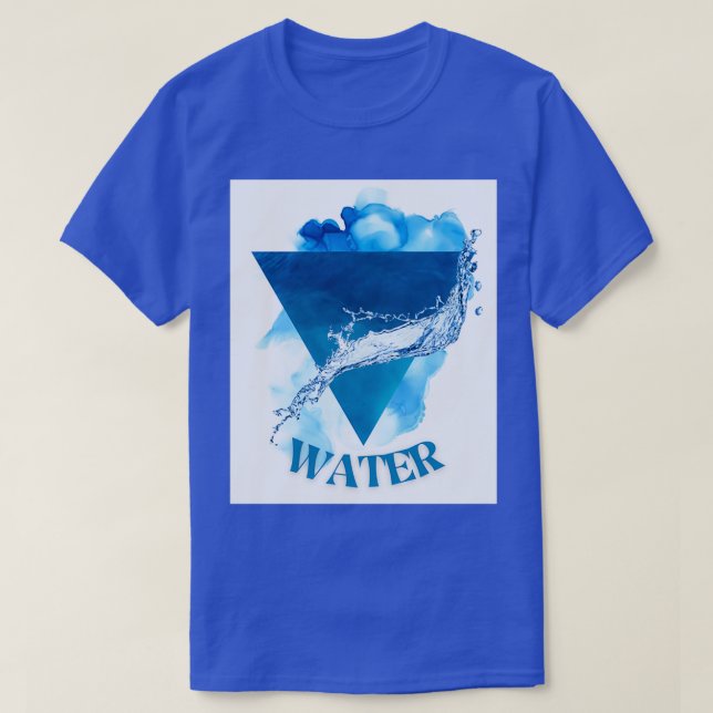 Camiseta Símbolo de elemento de agua (Diseño del anverso)