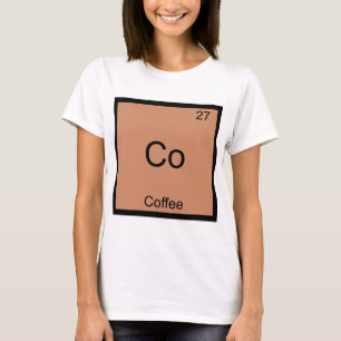 Camiseta Símbolo de elemento de química del café divertido