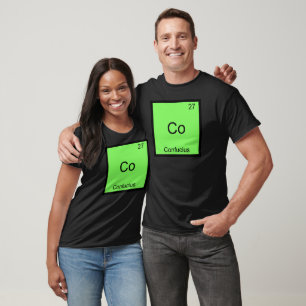 Camiseta Símbolo de elemento de química divertida de Confuc