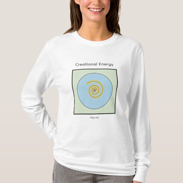 Camiseta Símbolo de energía creativa (Anverso)