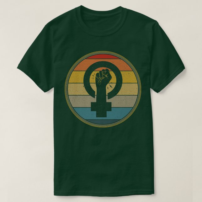 Camiseta Símbolo de feminismo Empoderamiento de la igualdad (Diseño del anverso)