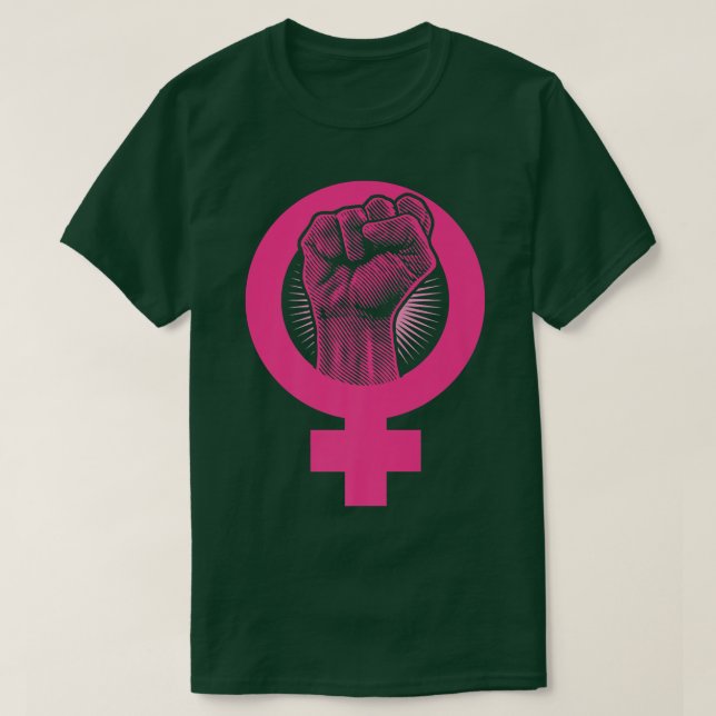Camiseta Símbolo de feminismo género femenino venus (Diseño del anverso)