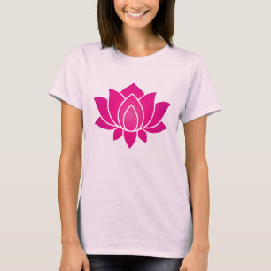 Camiseta Símbolo de flor de Lotus rosa