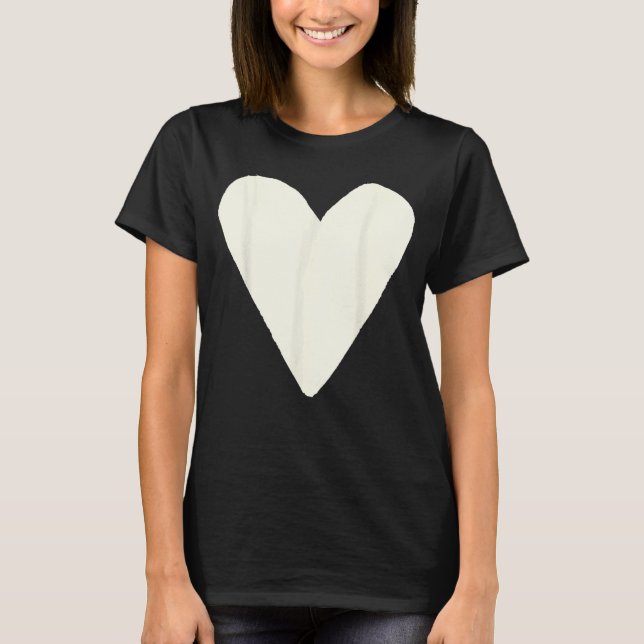 Camiseta Símbolo de forma cardíaca Amor Amor Amor Paz Marfi (Anverso)