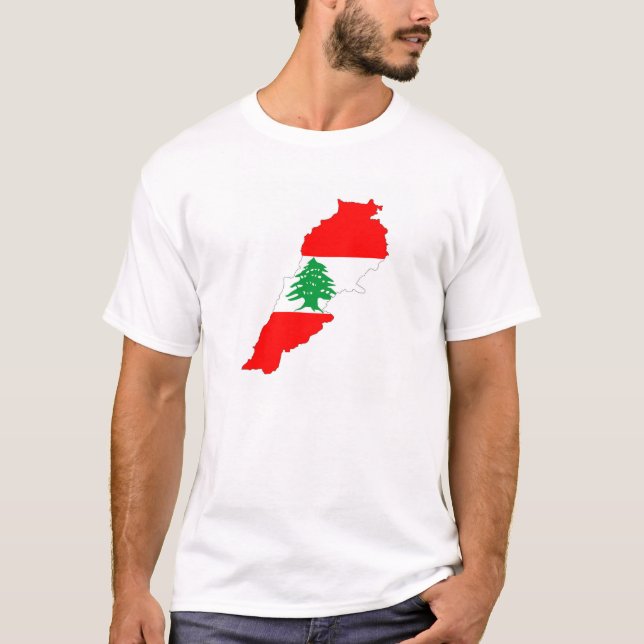 Camiseta símbolo de forma del mapa de bandera del país del  (Anverso)