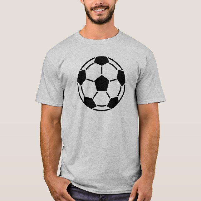 Camiseta Símbolo de fútbol - negro (Anverso)