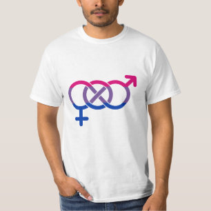 Camiseta Símbolo de género bisexual