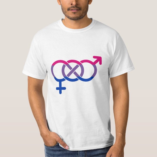 Camiseta Símbolo de género bisexual (Anverso)