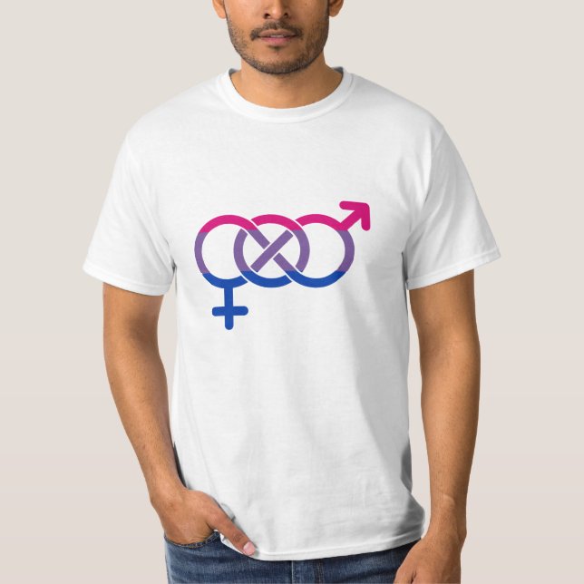 Camiseta Símbolo de género bisexual (Anverso)