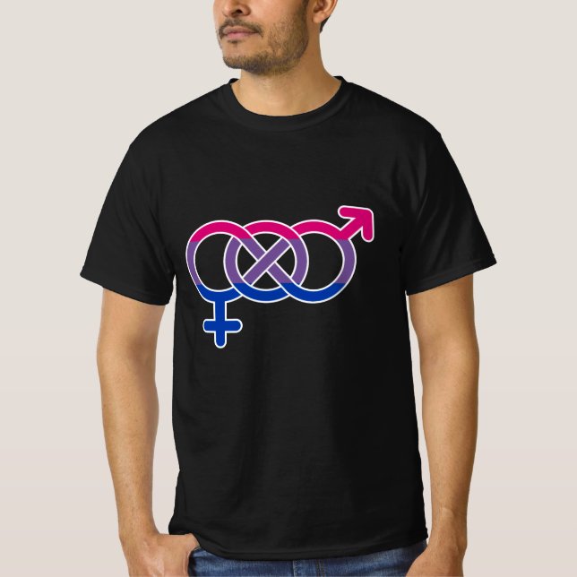 Camiseta Símbolo de género bisexual (Anverso)