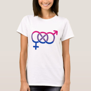 Camiseta Símbolo de género bisexual