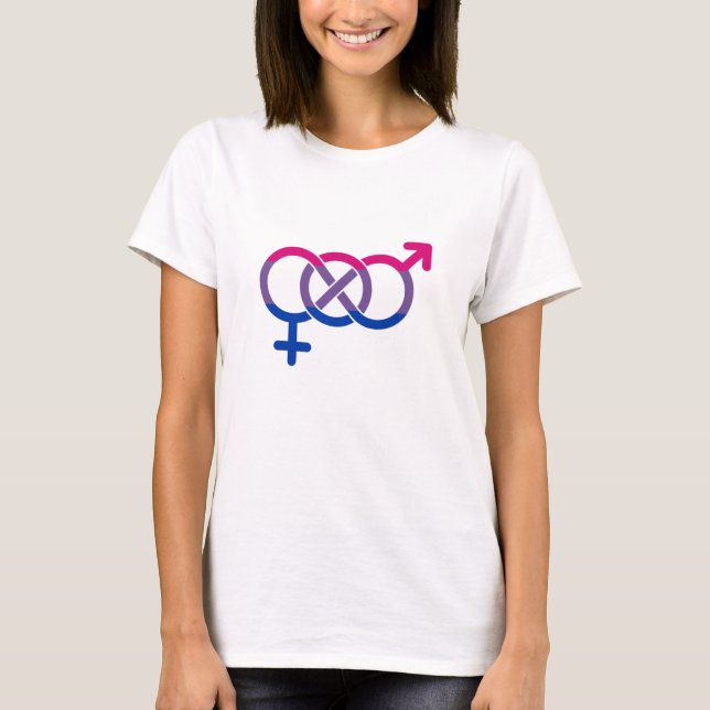 Camiseta Símbolo de género bisexual (Anverso)