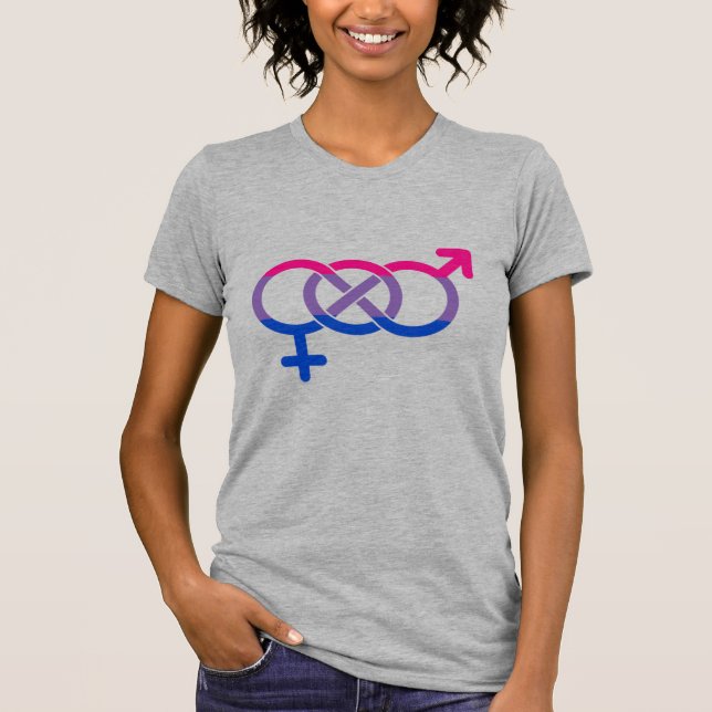 Camiseta Símbolo de género de bisexuales (Anverso)