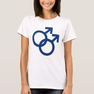 Camiseta Símbolo de género de hombres gays de MLM