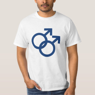 Camiseta Símbolo de género de hombres gays MLM