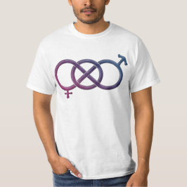 Camiseta Símbolo de género Knot con bandera de orgullo bise