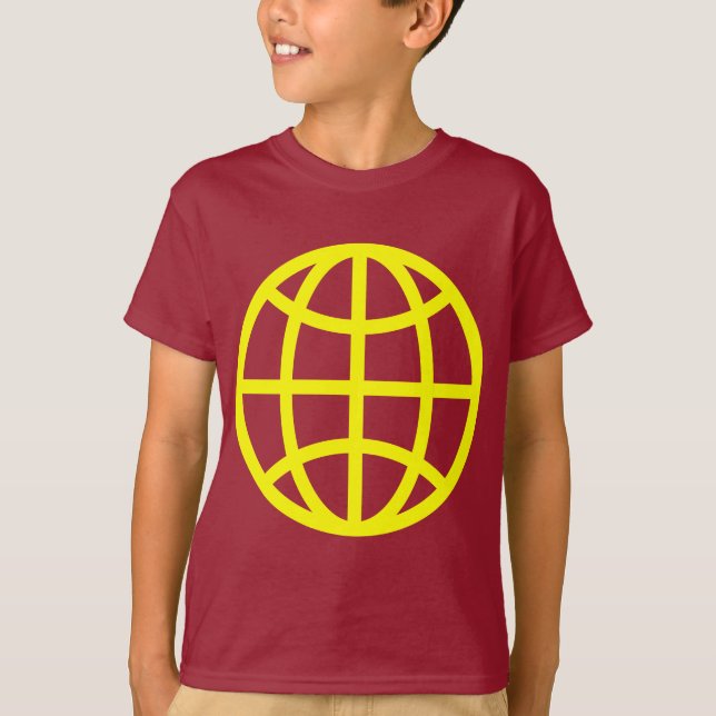 Camiseta Símbolo de globo - Amarillo (Anverso)