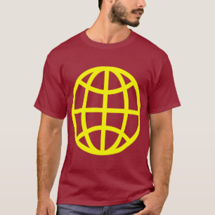 Camiseta Símbolo de Globo - Amarillo