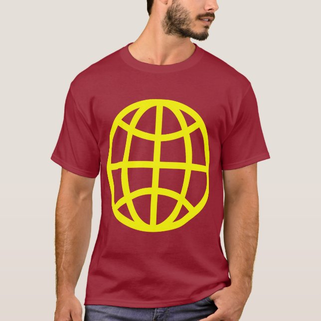 Camiseta Símbolo de Globo - Amarillo (Anverso)