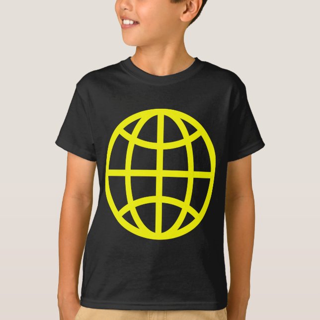 Camiseta Símbolo de globo - Amarillo (Anverso)