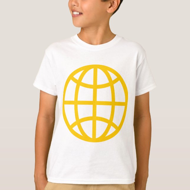 Camiseta Símbolo de globo - Ámbar (Anverso)
