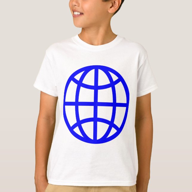 Camiseta Símbolo de globo - Azul (Anverso)