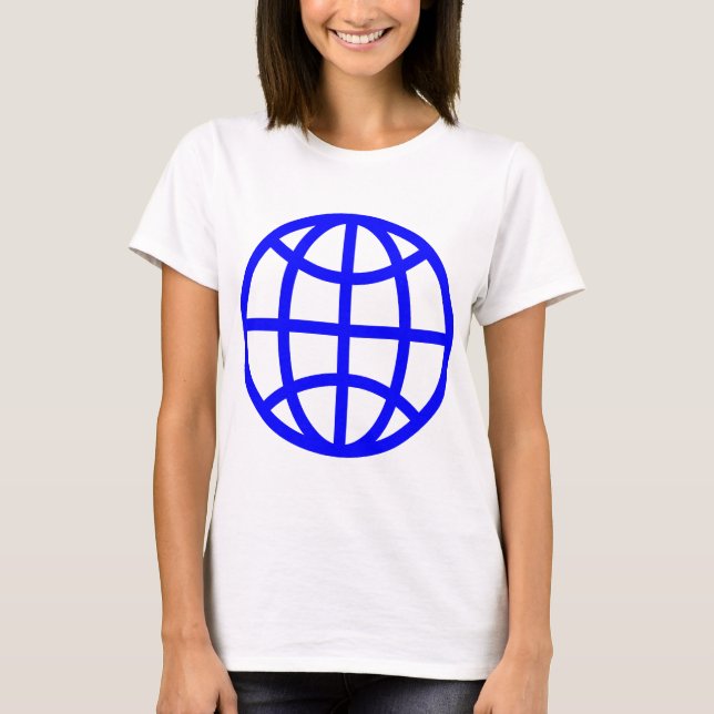 Camiseta Símbolo de globo - Azul (Anverso)