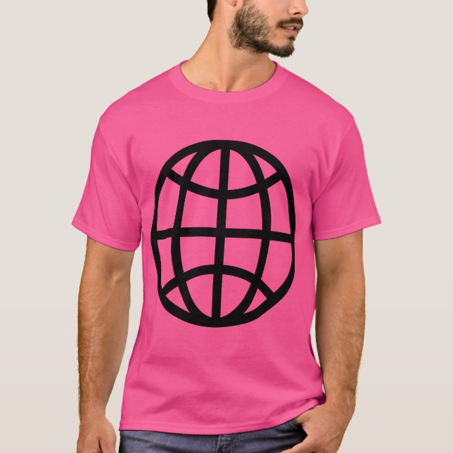 Camiseta Símbolo de globo - Negro (Anverso)