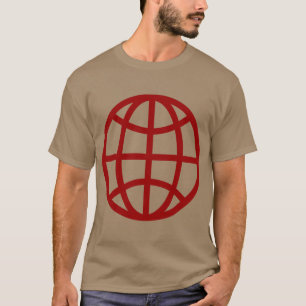 Camiseta Símbolo de globo - Rojo de rubí