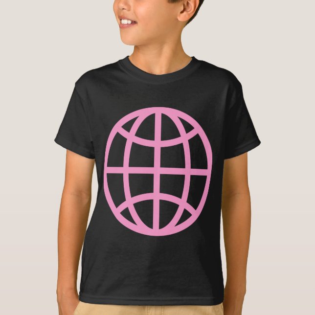 Camiseta Símbolo de globo - Rosa (Anverso)