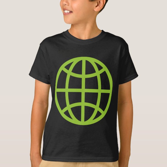 Camiseta Símbolo de globo - Verde marciano (Anverso)