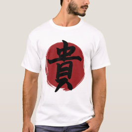 Camiseta Símbolo de honor kanji caligrafía japonesa