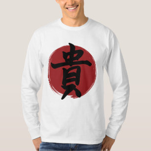 Camiseta Símbolo de honor kanji caligrafía japonesa