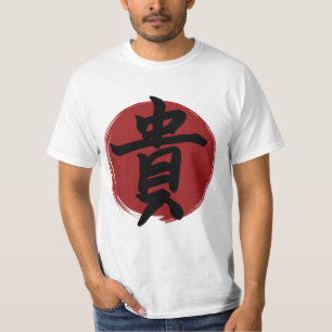 Camiseta Símbolo de honor kanji caligrafía japonesa
